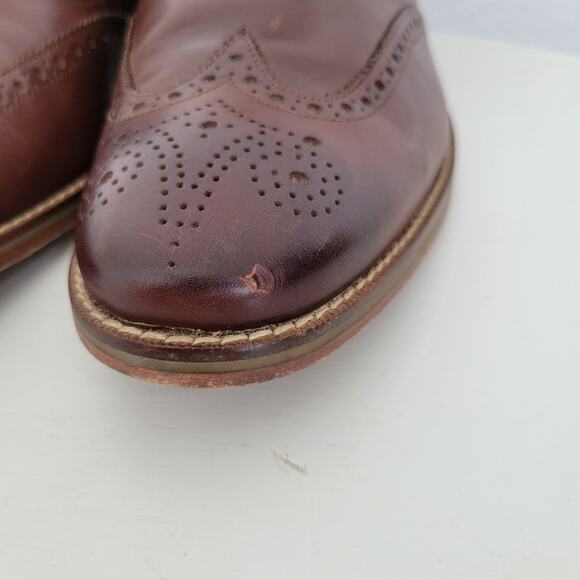 Cole Haan Men\'s Grand .OS Cambridge Wingtip Oxford Brown Dress Shoes Size 10 main image 5
